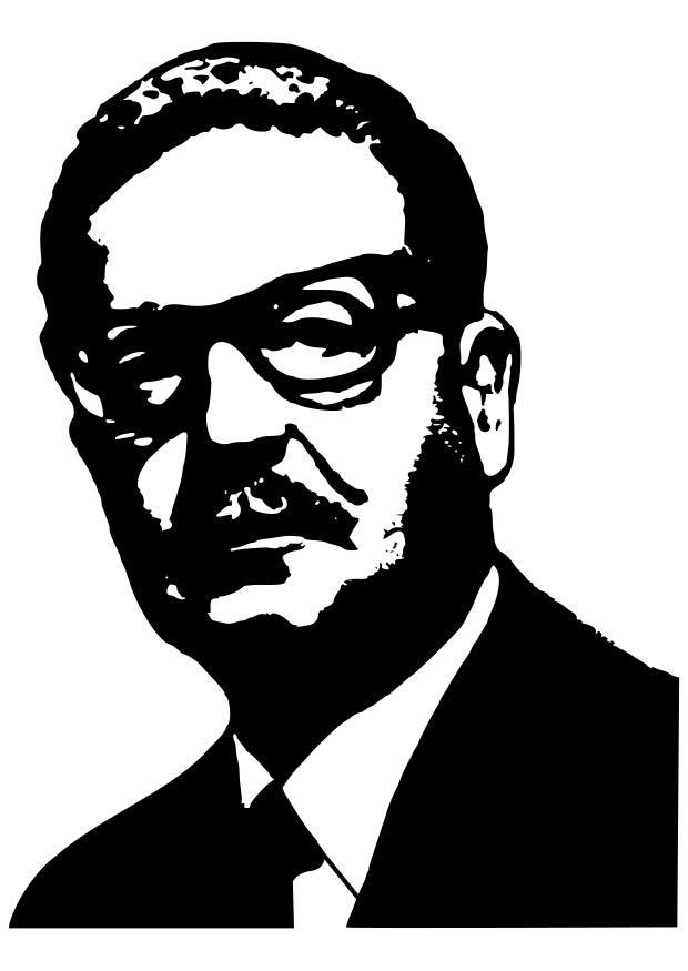 salvador allende Coloriage salvador allende