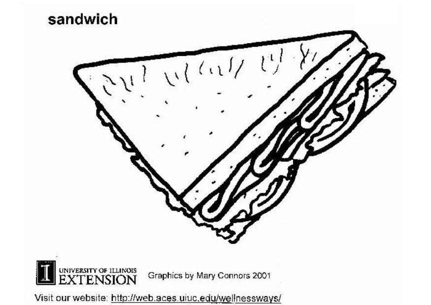 sandwich Coloriage sandwich