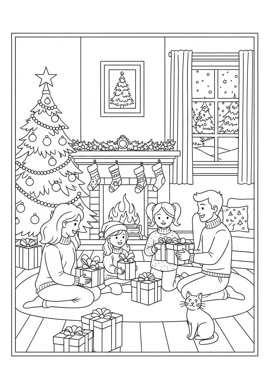 scA¨ne de noA«l Coloriage scA¨ne de noA«l