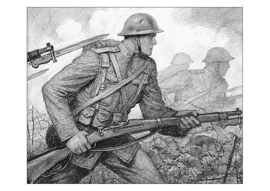 scA¨ne de la premiA¨re guerre mondiale Coloriage scA¨ne de la premiA¨re guerre mondiale