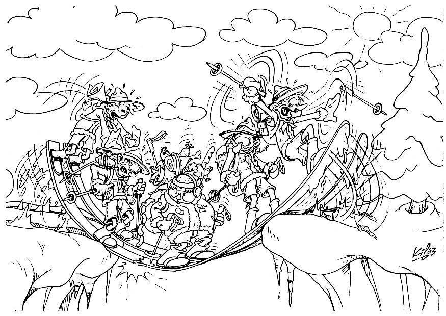 scouts en camp dhiver 3 Coloriage scouts en camp dhiver 3