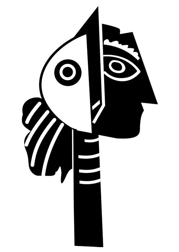 sculpture de picasso Coloriage sculpture de picasso