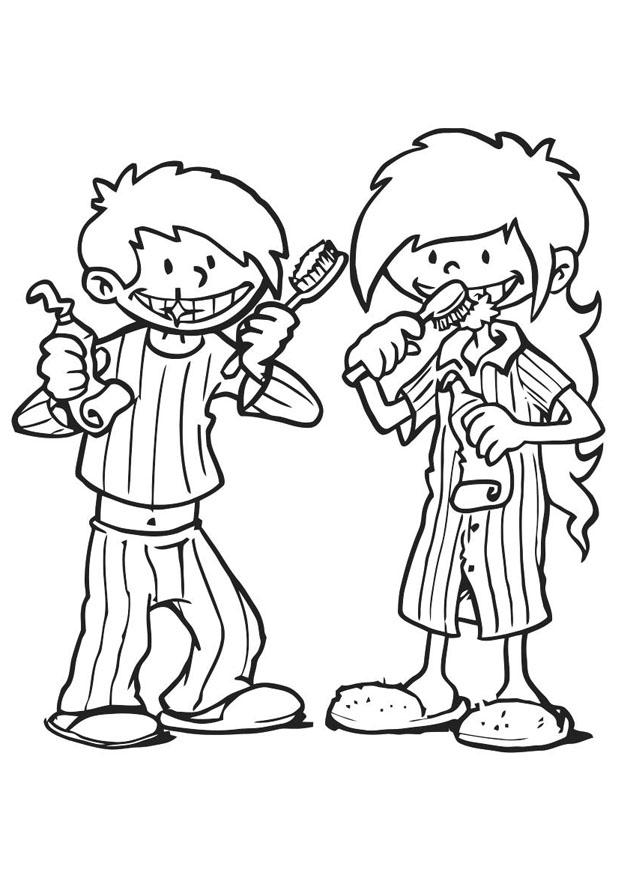 se brosser les dents Coloriage se brosser les dents