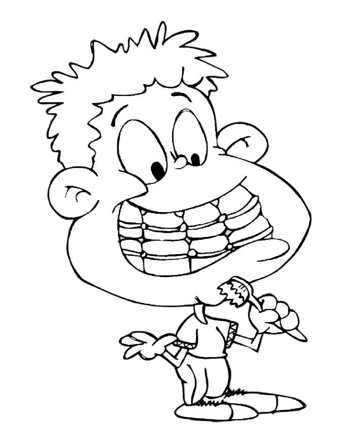 se laver les dents Coloriage se laver les dents