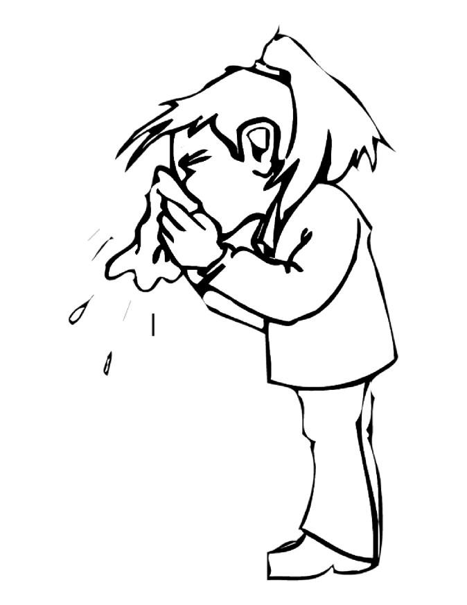 se moucher Coloriage se moucher