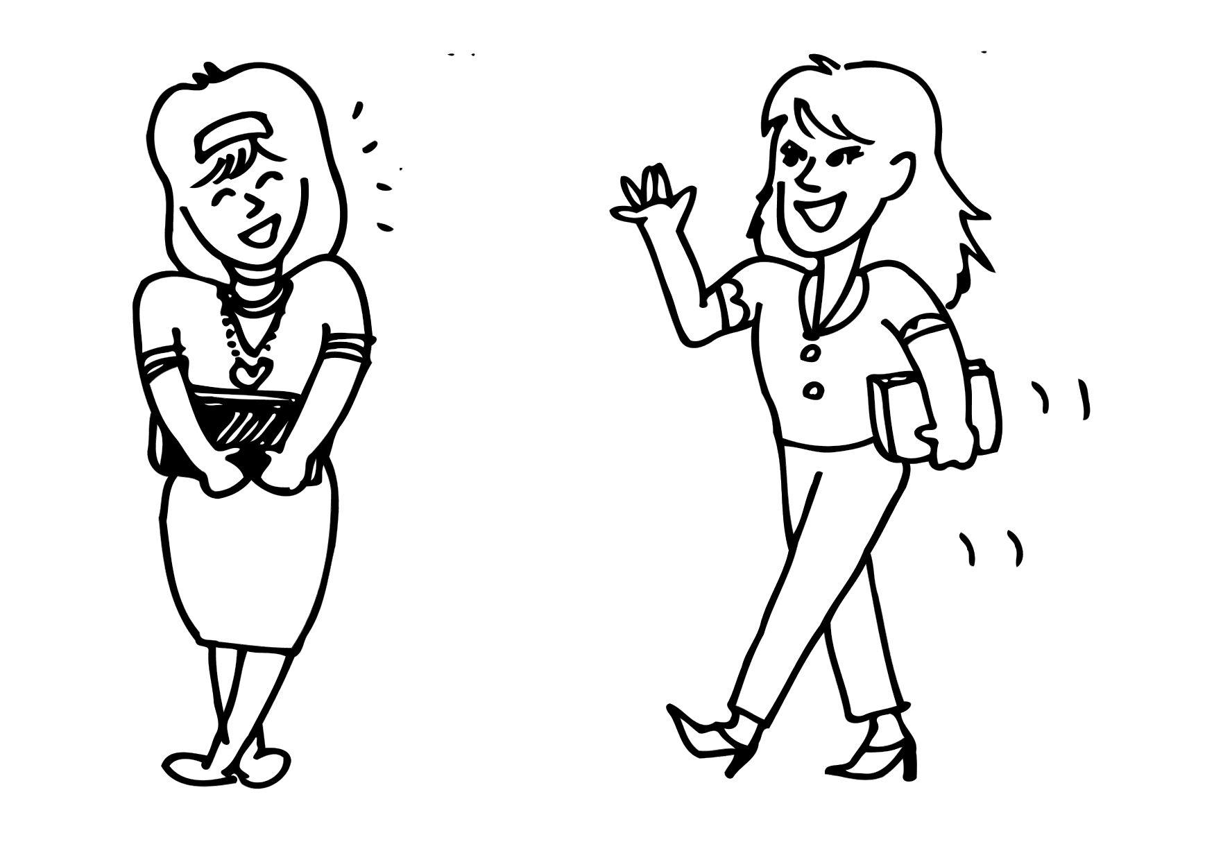 se rencontrer Coloriage se rencontrer
