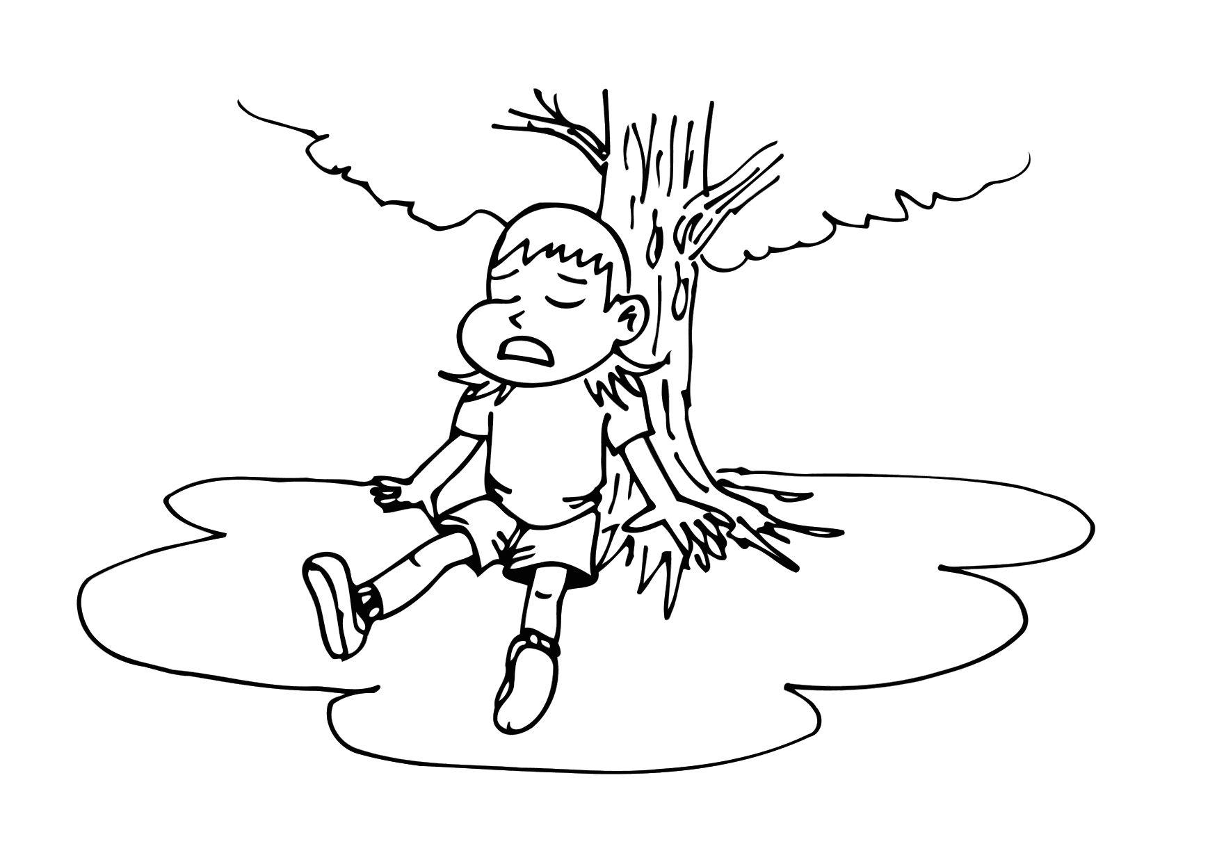 se reposer Coloriage se reposer