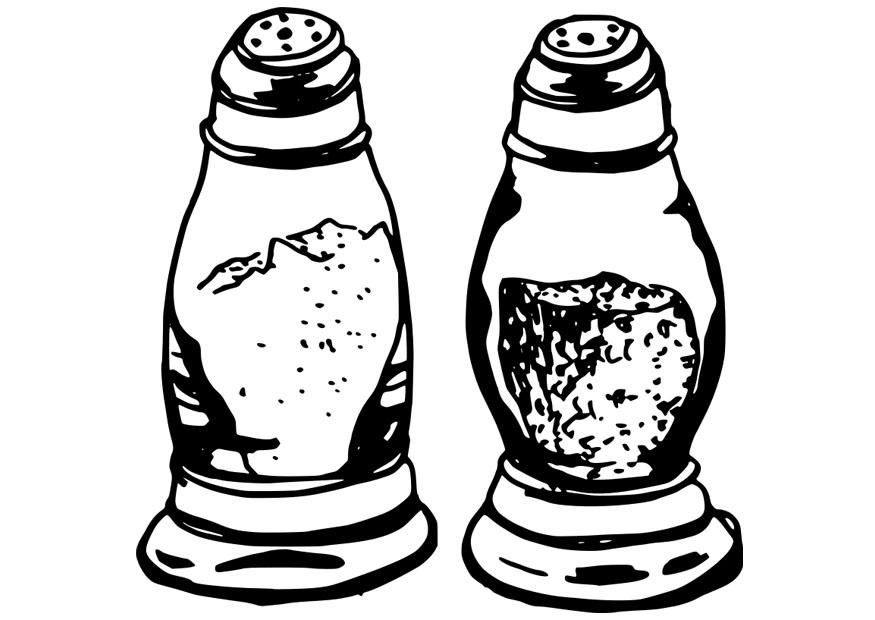 sel et poivre Coloriage sel et poivre
