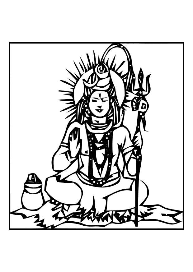 shiva Coloriage shiva