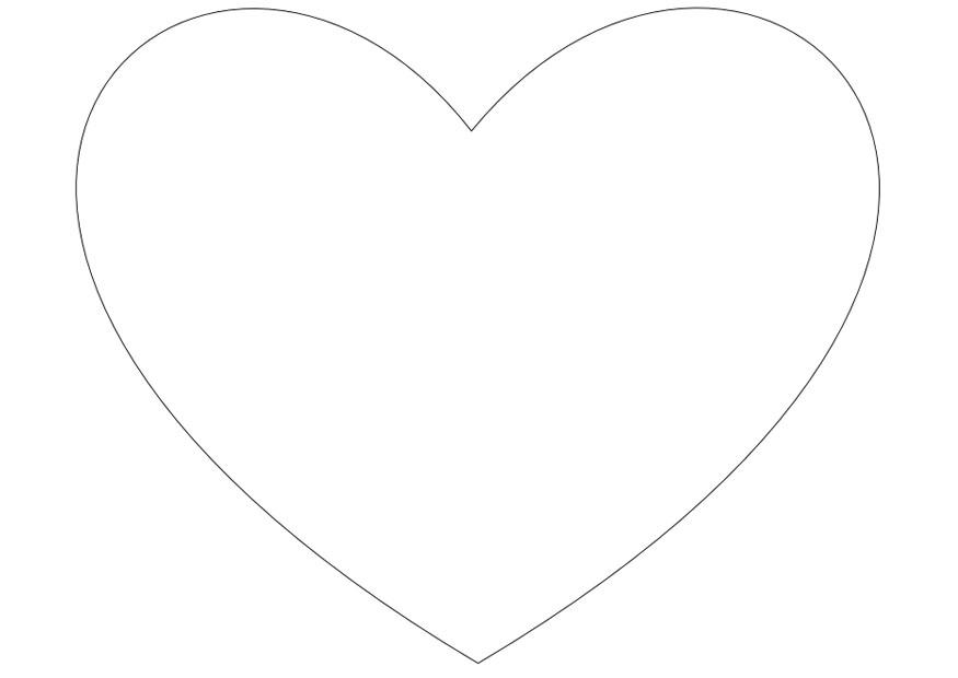 simple petit coeur Coloriage simple petit coeur