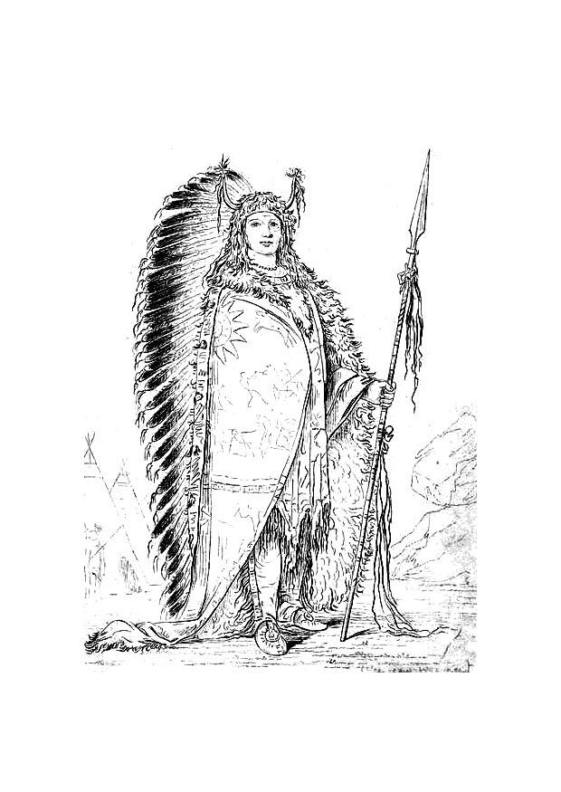 Coloriage sioux