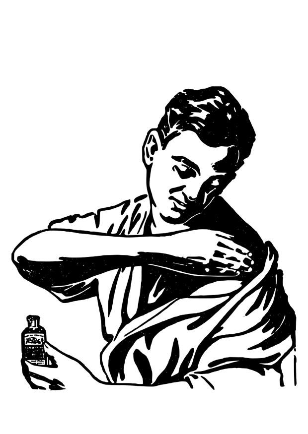 soin de la peau Coloriage soin de la peau