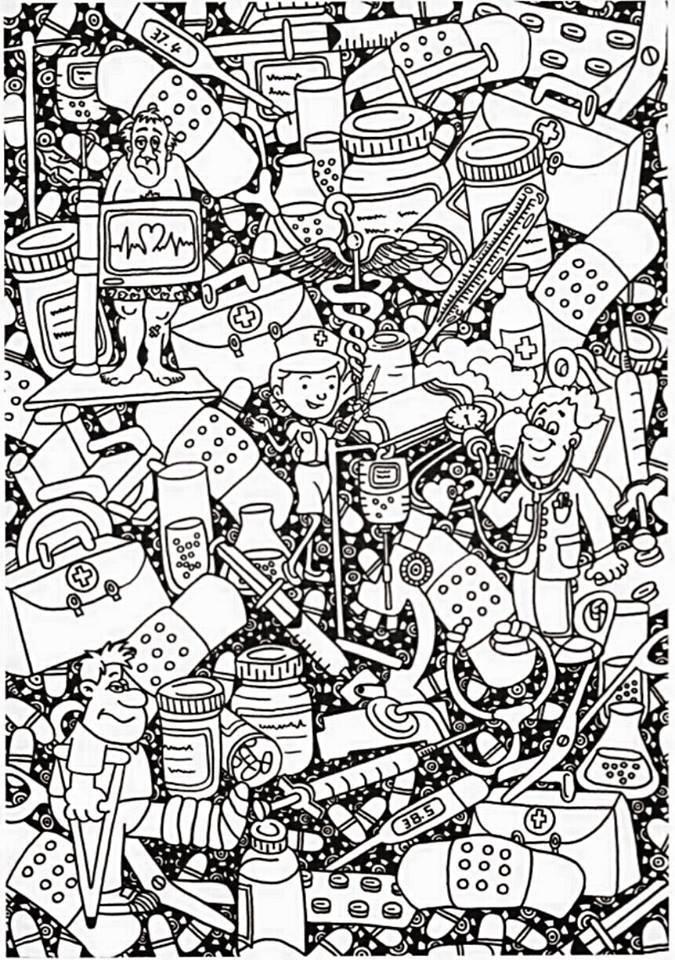 soins de santA© Coloriage soins de santA©