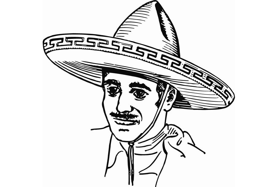 sombero Coloriage sombero