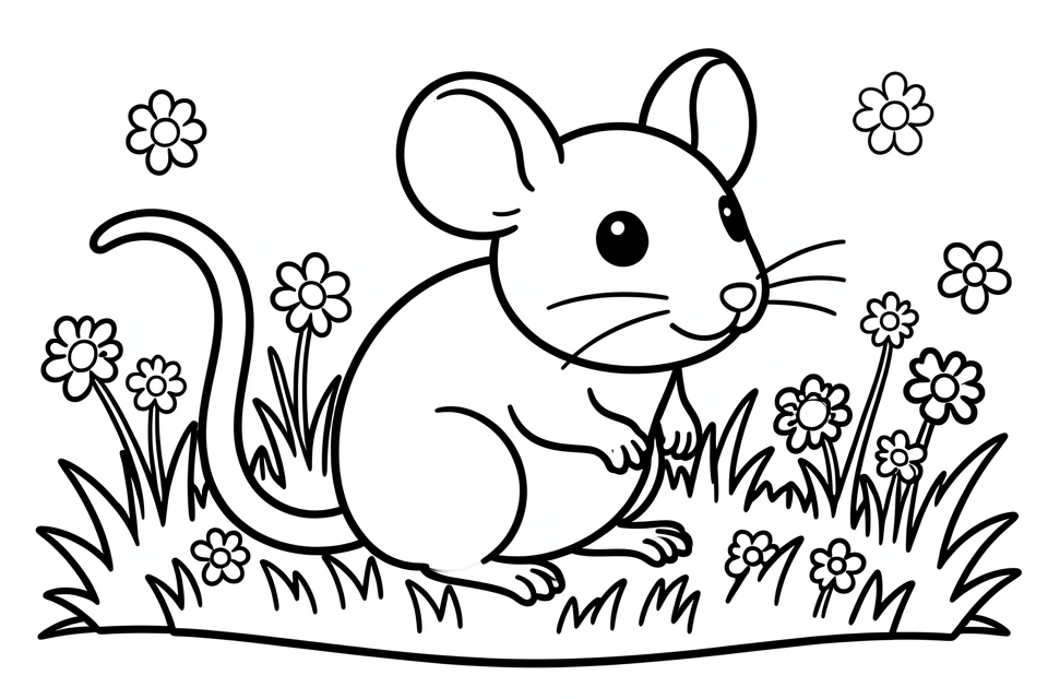 souris Coloriage souris