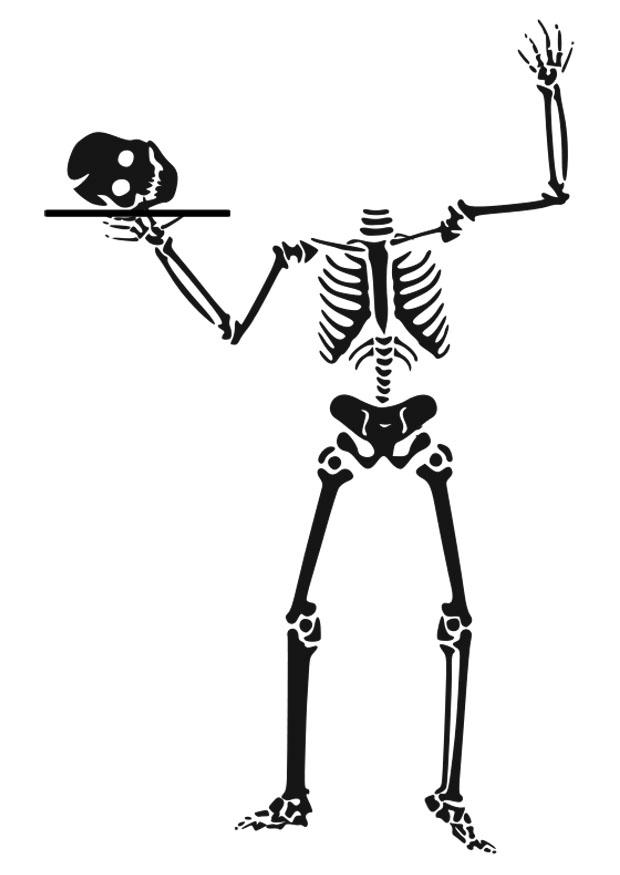 squelette Coloriage squelette