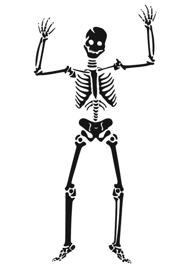 squelette Coloriage squelette
