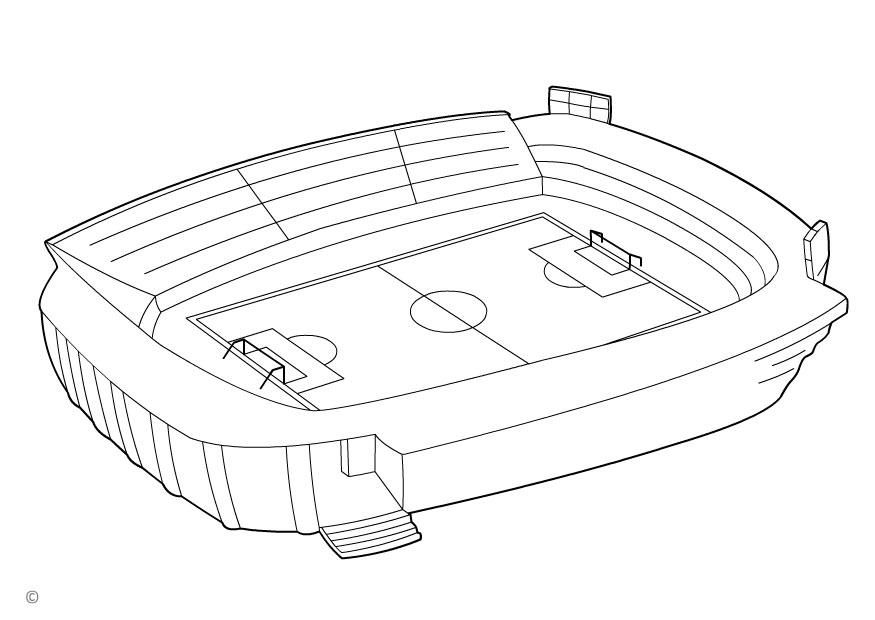 stade de football Coloriage stade de football