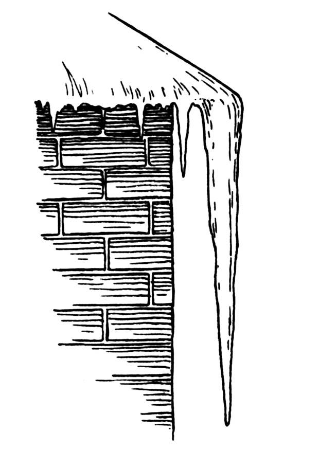 stalactite de glace Coloriage stalactite de glace