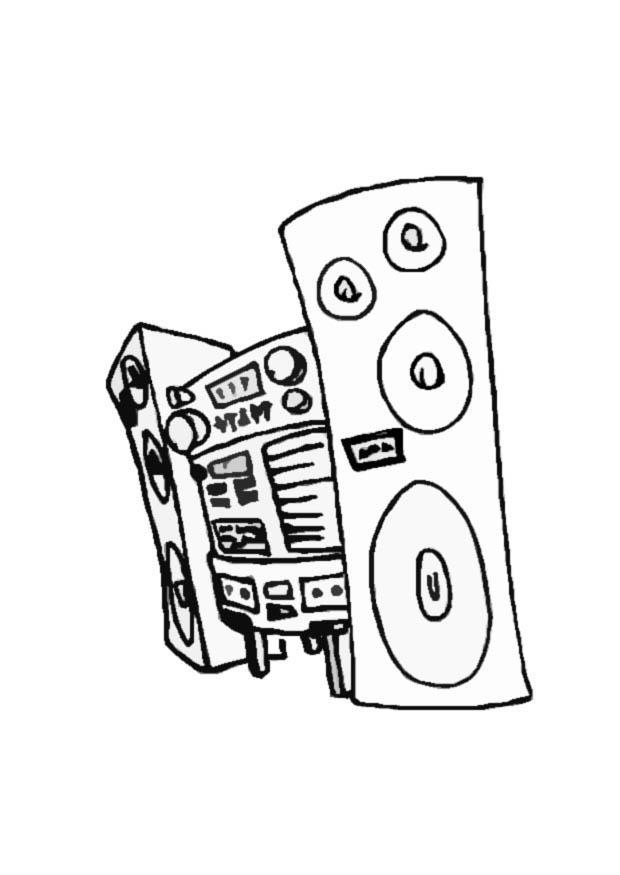 stereo Coloriage stereo
