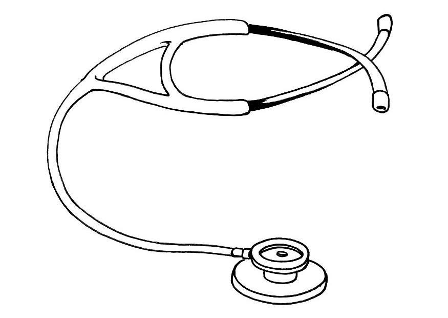stA©thoscope Coloriage stA©thoscope