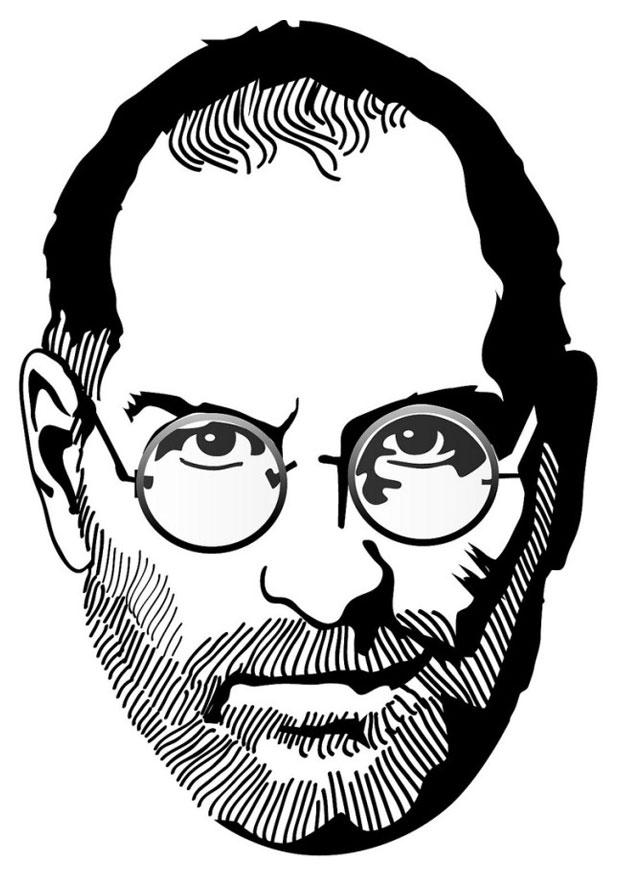 steve jobs Coloriage steve jobs