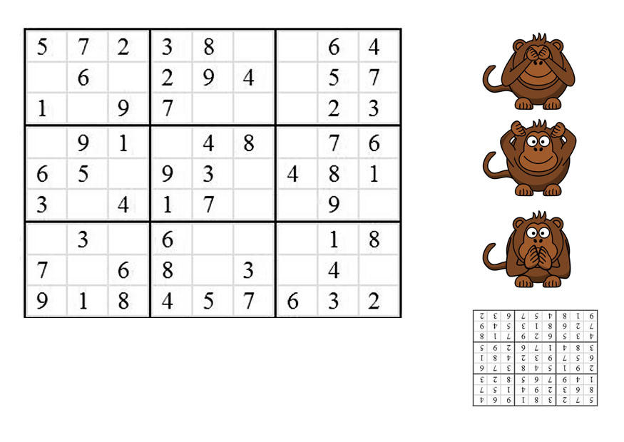 sudoku - singes Image sudoku - singes