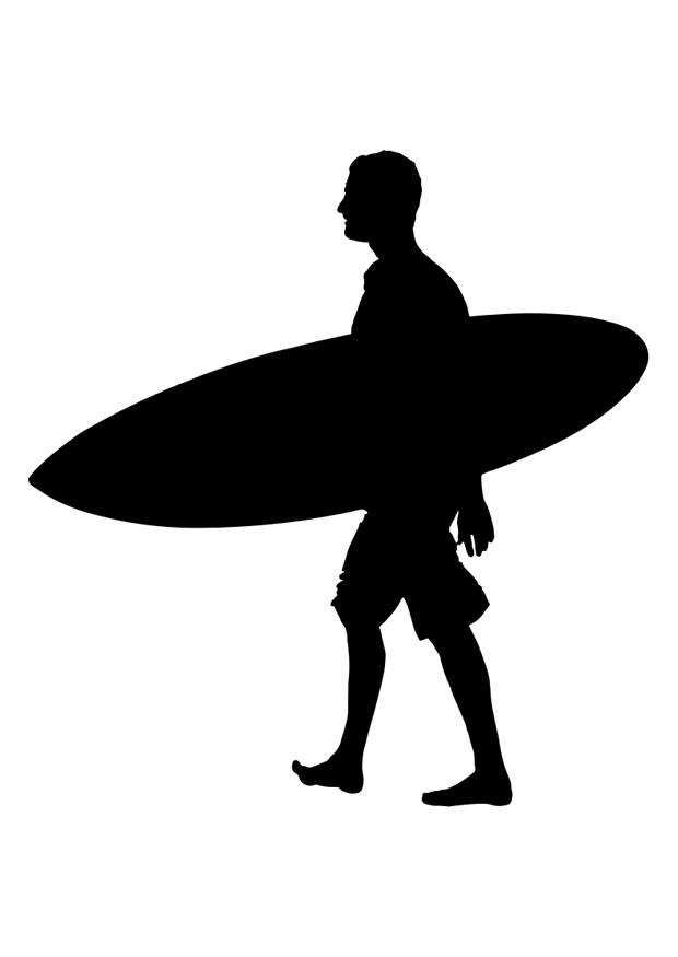 surfeur Coloriage surfeur