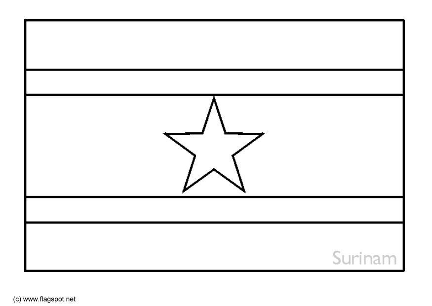 suriname Coloriage suriname