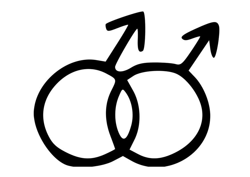 symbole des homosexuels Coloriage symbole des homosexuels