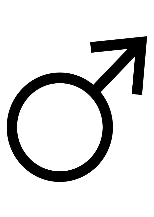symbole homme Coloriage symbole homme