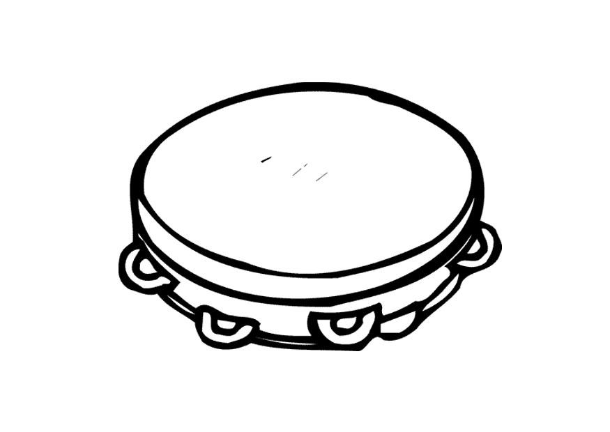 tambourin Coloriage tambourin
