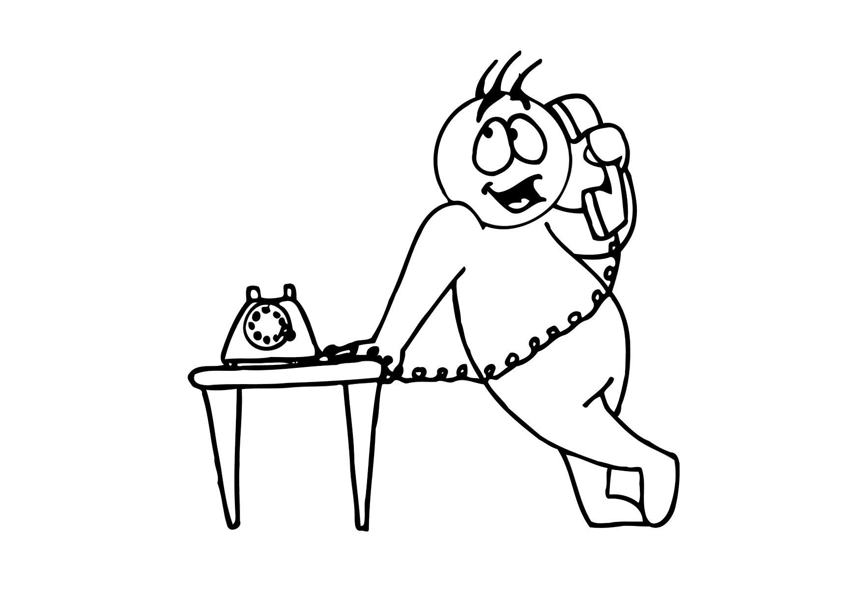 tA©lA©phone Coloriage tA©lA©phone