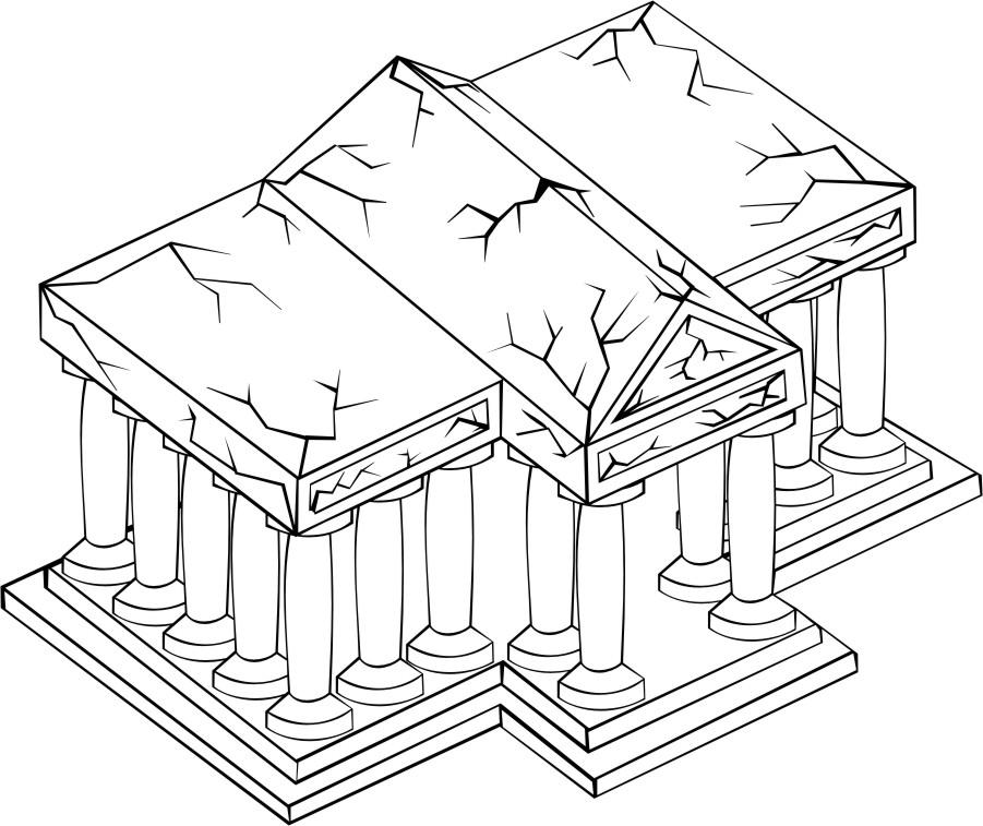 temple Coloriage temple