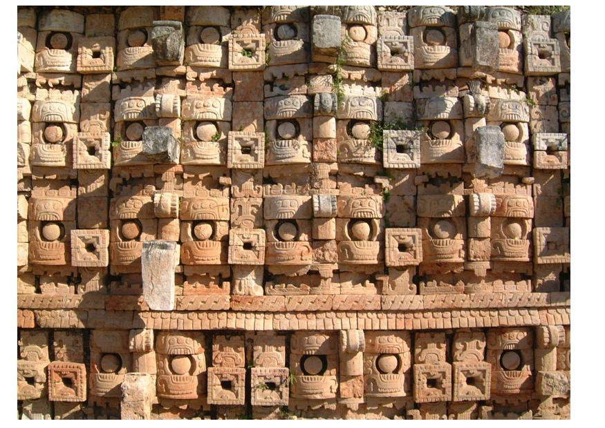 temple des masques, yucatan Photo temple des masques, yucatan