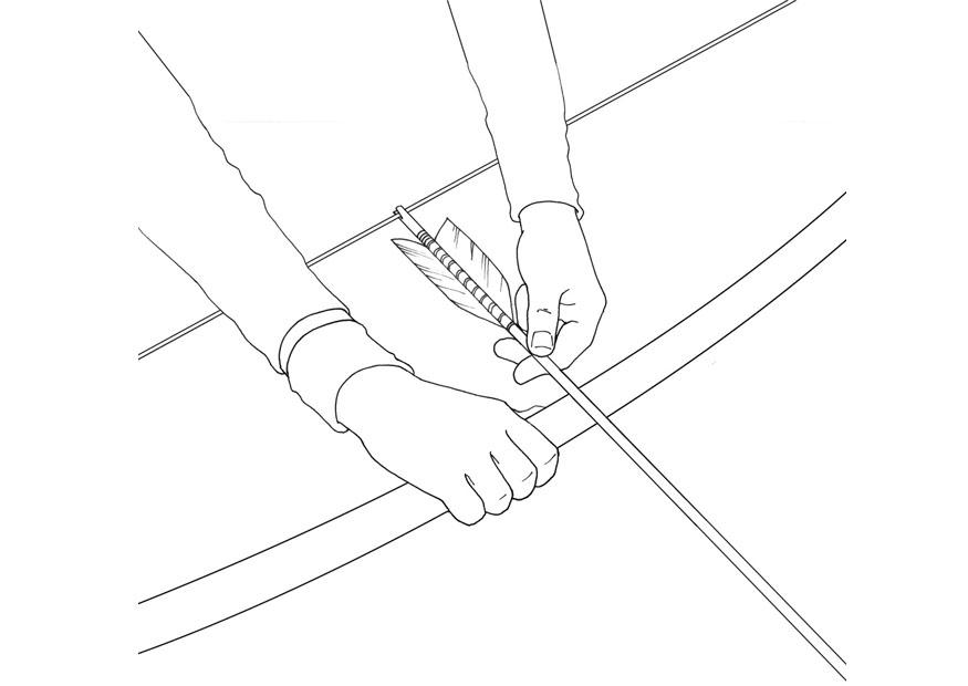 tendre larc Coloriage tendre larc