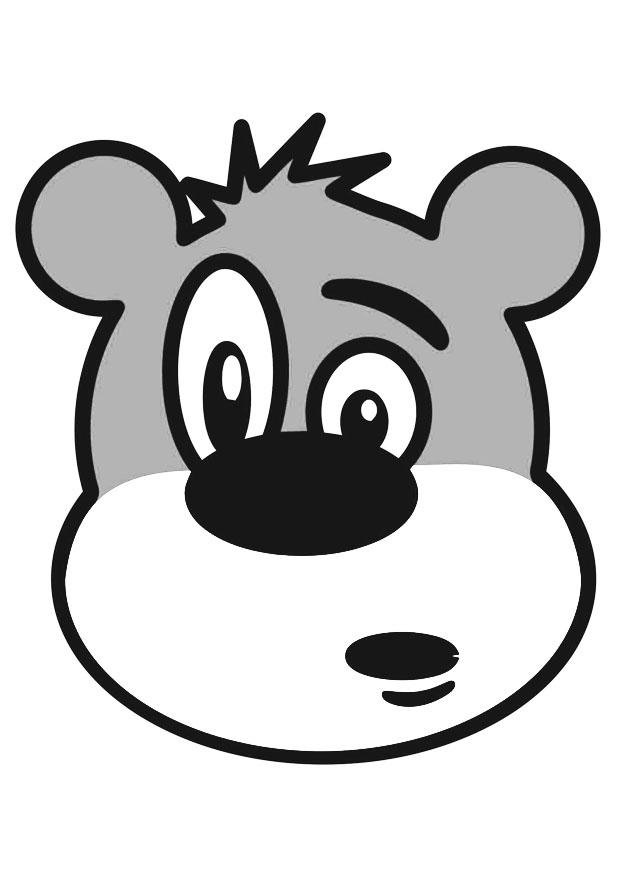 tAªte dours Coloriage tAªte dours