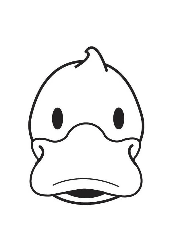 tAªte de canard Coloriage tAªte de canard