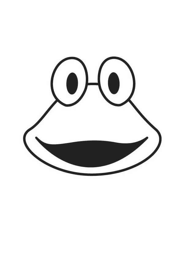 tAªte de grenouille Coloriage tAªte de grenouille