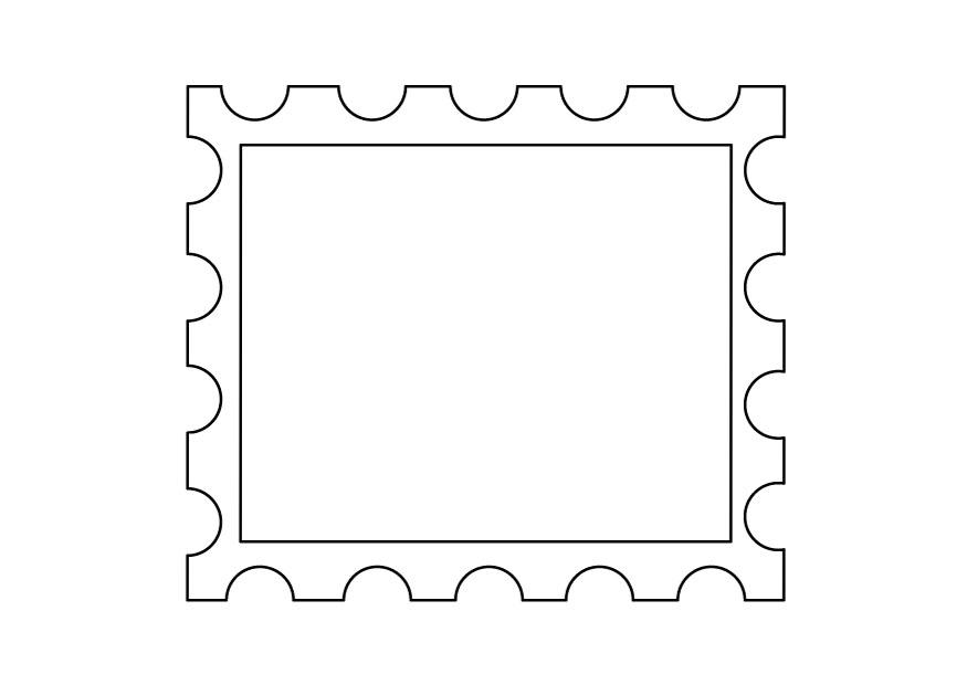 timbre 2 Coloriage timbre 2