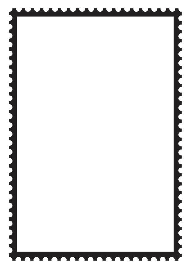 timbre rectangulaire Coloriage timbre rectangulaire