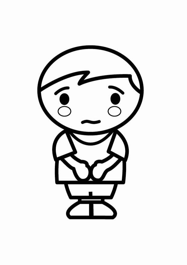 timide Coloriage timide
