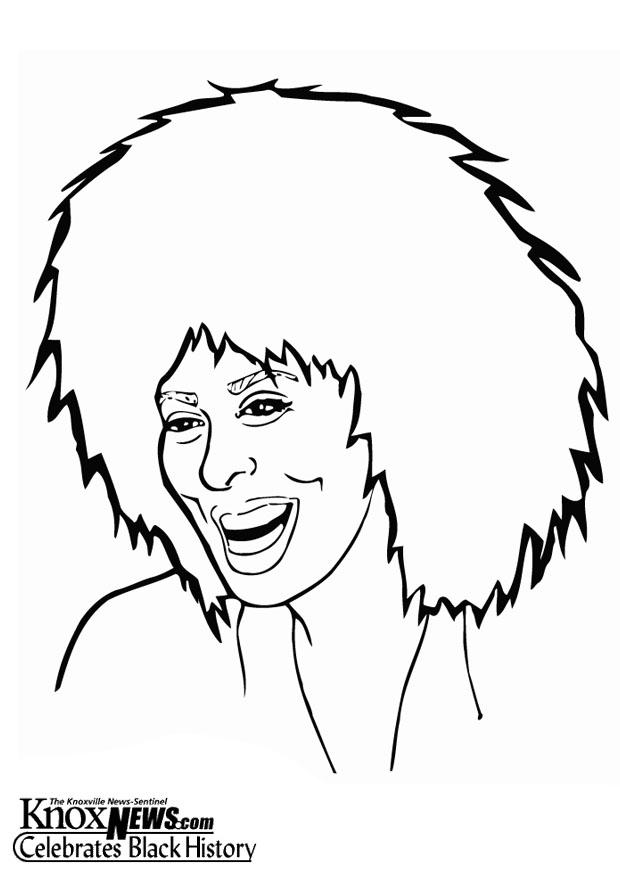 tina turner Coloriage tina turner