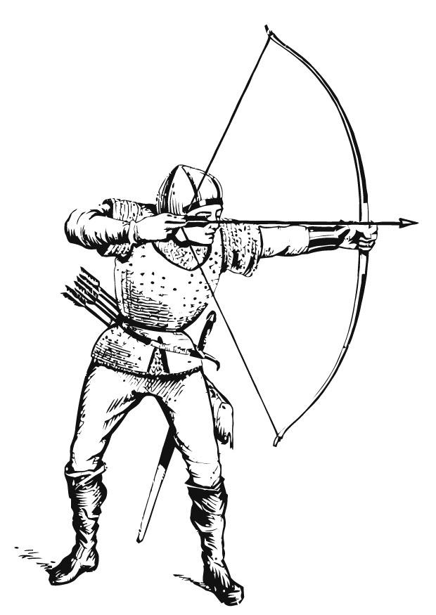 tireur A larc Coloriage tireur A larc