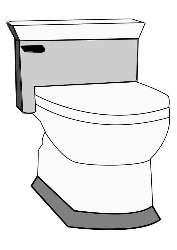 toilettes Coloriage toilettes
