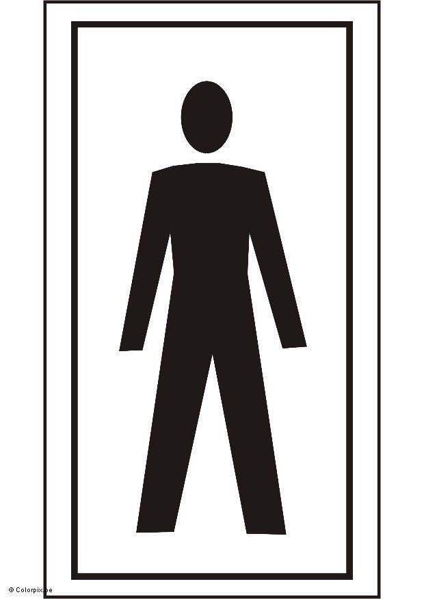 toilettes garA§ons Coloriage toilettes garA§ons