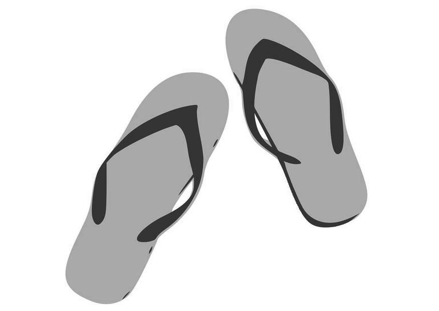 tongs Coloriage tongs
