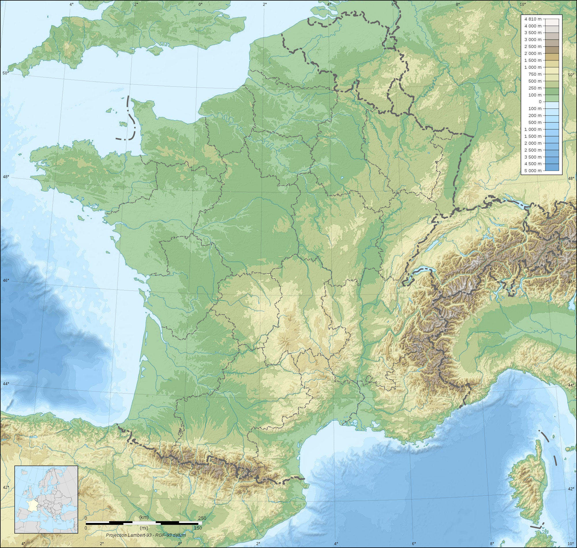 topographie de france Image topographie de france