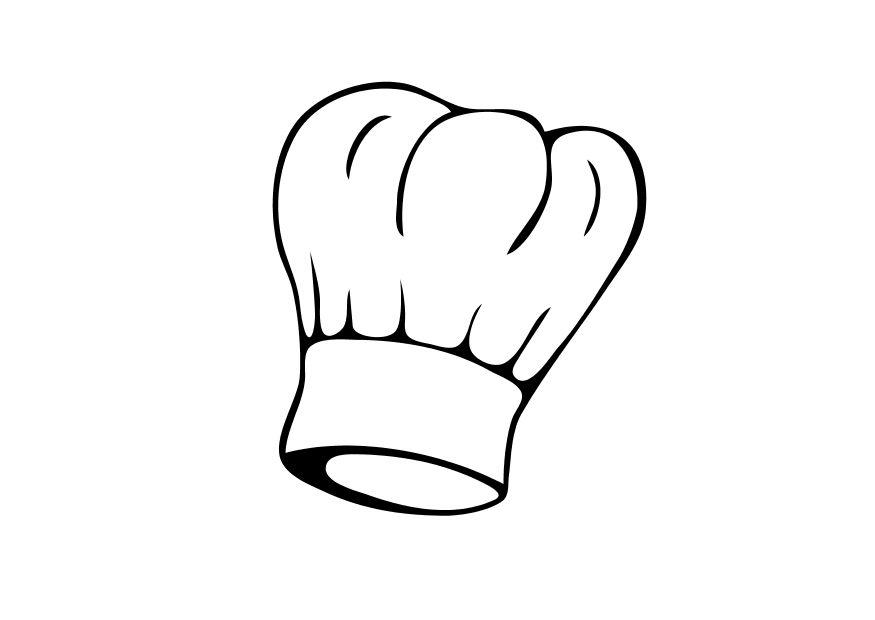 toque de cuisinier Coloriage toque de cuisinier