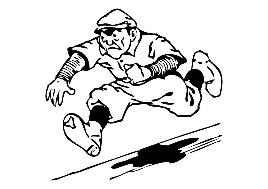 tour complAªt en base-ball Coloriage tour complAªt en base-ball